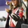 Hailey Bieber Billie Eilish Concert Leather Jacket