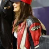 Hailey Bieber Billie Eilish Concert Leather Jacket