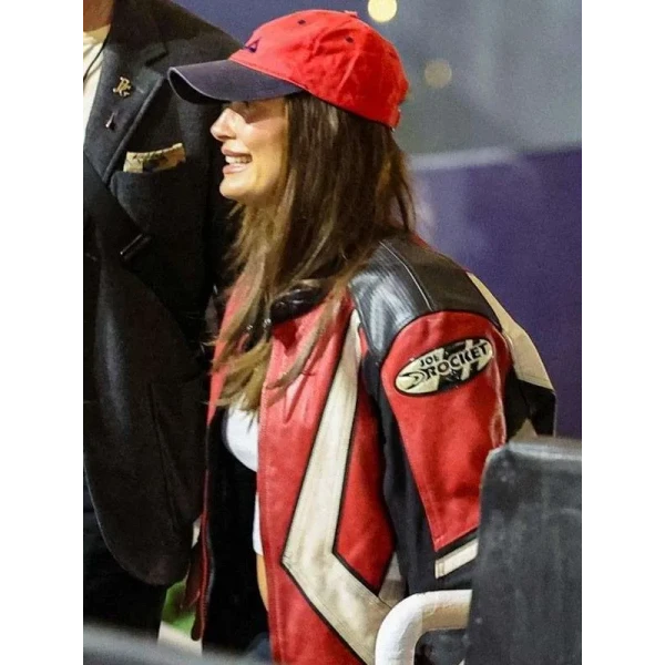 Hailey Bieber Billie Eilish Concert Leather Jacket