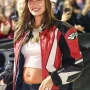 Hailey Bieber Billie Eilish Concert Leather Jacket