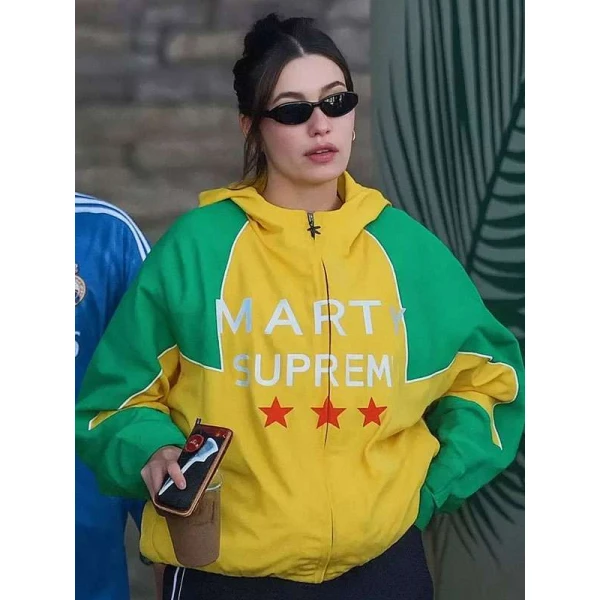 Hailey Bieber Marty Supreme Jacket
