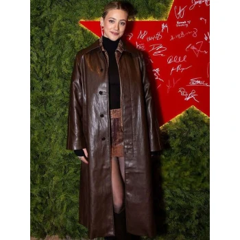 Hal and Harper Lili Reinhart Sundance Film Festival Brown Coat