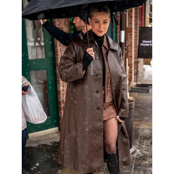 Hal and Harper Lili Reinhart Sundance Film Festival Brown Coat
