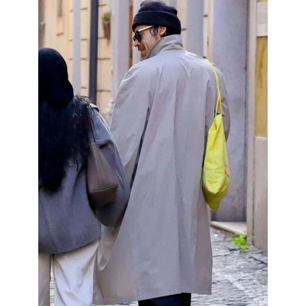 Harry Styles 2025 Beige Trench Coat