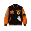 Haunted House Skeleton Varsity Jacket