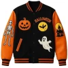 Haunted House Skeleton Varsity Jacket Haunted House Skeleton Varsity Jacket