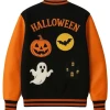 Haunted House Skeleton Varsity Jacket Haunted House Skeleton Varsity Jacket