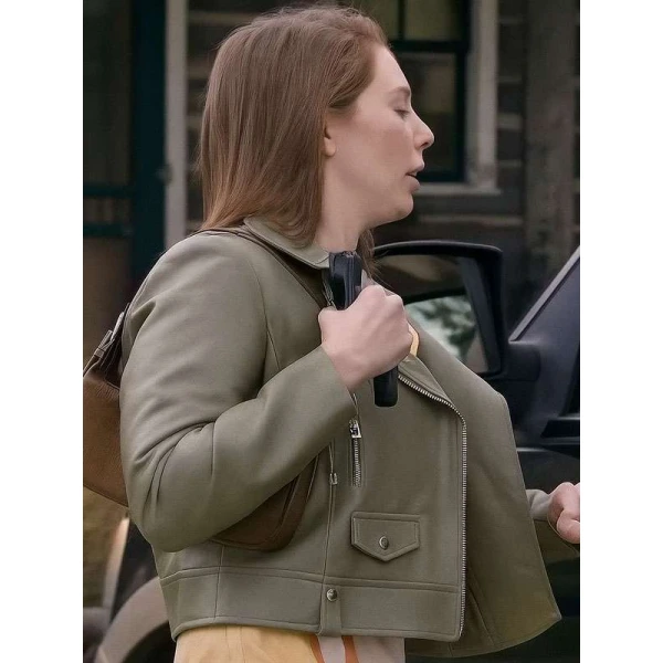 Heartland Green Leather Jacket by Katie Fleming Morris