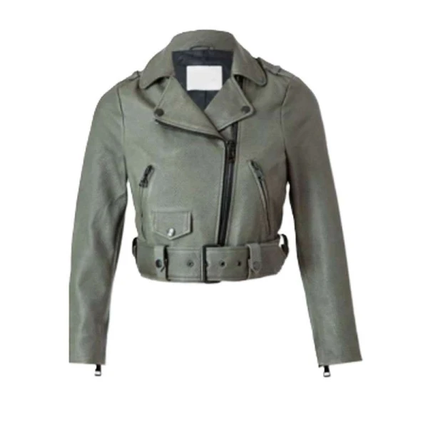 Heartland Green Leather Jacket by Katie Fleming Morris