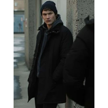 Heated Rivalry S01 Connor Storrie Black Coat