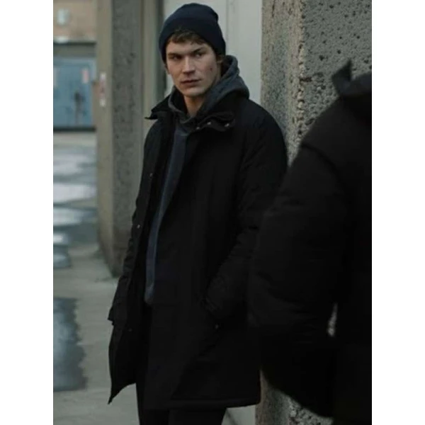 Heated Rivalry S01 Connor Storrie Black Coat