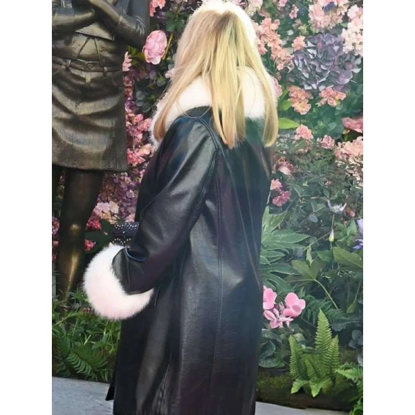 Helen Fielding Bridget Jones Leather Coat