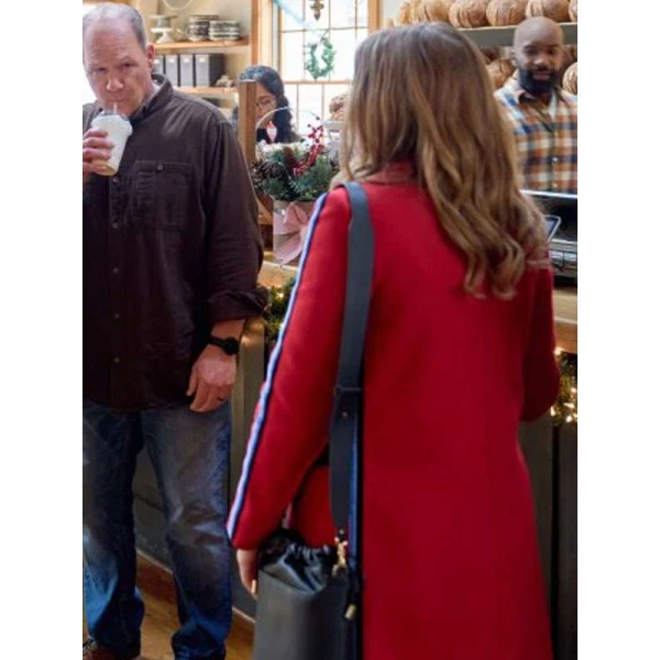 Holland Roden A Bills Love Story Red Stripe Coat