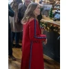 Holland Roden A Bills Love Story Red Stripe Coat