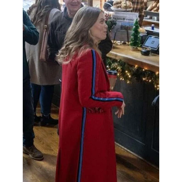 Holland Roden A Bills Love Story Red Stripe Coat