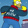 Homer Simpson Red Mr Plow Coat for Winter