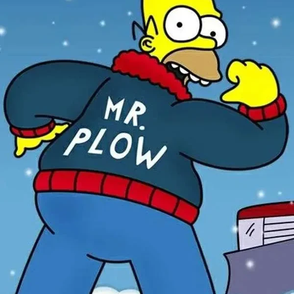Homer Simpson Red Mr Plow Coat for Winter Homer Simpson Red Mr Plow Coat for Winter