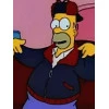 Homer Simpson Red Mr Plow Coat for Winter