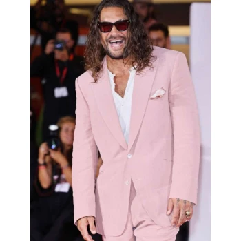 In the Hand of Dante Jason Momoa Pink Suit