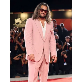 In the Hand of Dante Jason Momoa Pink Suit