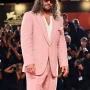 In the Hand of Dante Jason Momoa Pink Suit
