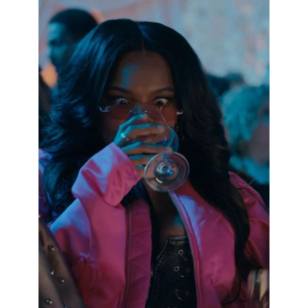 Inayah Tyler Perry’s Finding Joy Pink Crop Jacket