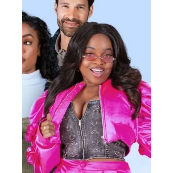 Inayah Tyler Perry’s Finding Joy Pink Crop Jacket