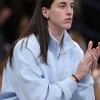 Caitlin Clark Game Day Blue Jacket Indiana Fever vs Atlanta Dream