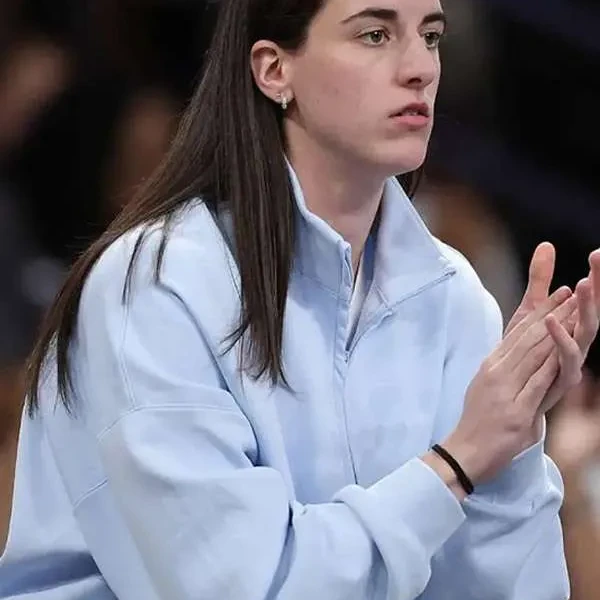 Caitlin Clark Game Day Blue Jacket Indiana Fever vs Atlanta Dream Caitlin Clark Game Day Blue Jacket Indiana Fever vs Atlanta Dream