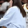 Caitlin Clark Game Day Blue Jacket Indiana Fever vs Atlanta Dream