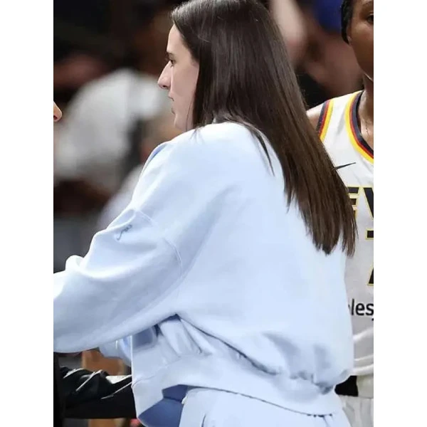 Caitlin Clark Game Day Blue Jacket Indiana Fever vs Atlanta Dream