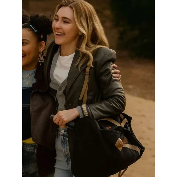 Isabel May Scream 7 Brown Leather Coat