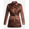 Isadora Capri Wednesday S02 Brown Satin Jacket