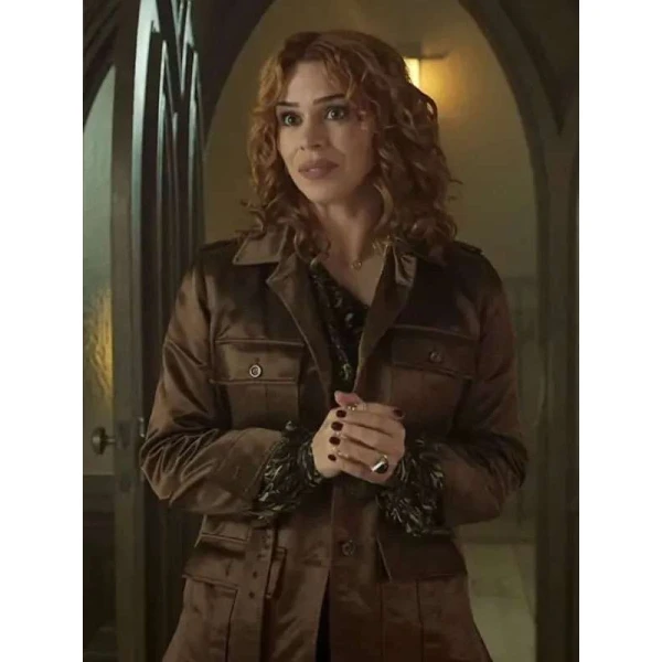 Isadora Capri Wednesday S02 Brown Satin Jacket