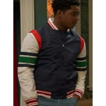 Issac Ryan Brown Ravens Home S06 Varsity Jacket