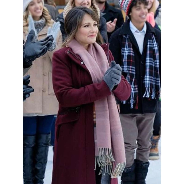 Italia Ricci Love in Winterland Maroon Coat