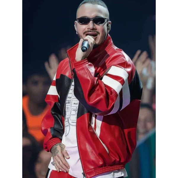 J Balvin MTV Awards 2025 Leather Jacket