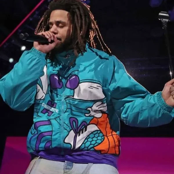 J. Cole Charlotte Hornets Jacket J. Cole Charlotte Hornets Jacket