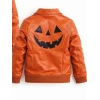 Jack O Lantern Halloween Leather Jacket