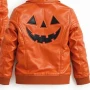 Jack O Lantern Halloween Leather Jacket