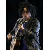 Jack White Halftime Show Black Leather Jacket