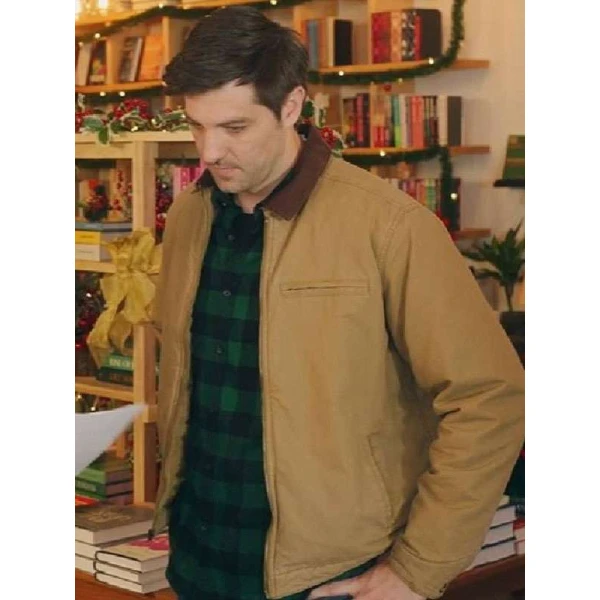 Jake Allyn Christmas on Every Page Brown Jacket