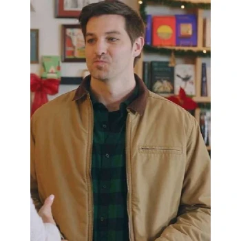 Jake Allyn Christmas on Every Page Brown Jacket
