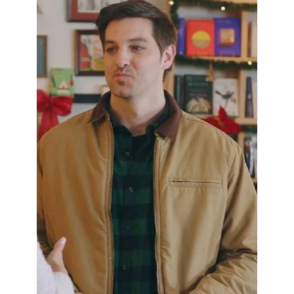 Jake Allyn Christmas on Every Page Brown Jacket