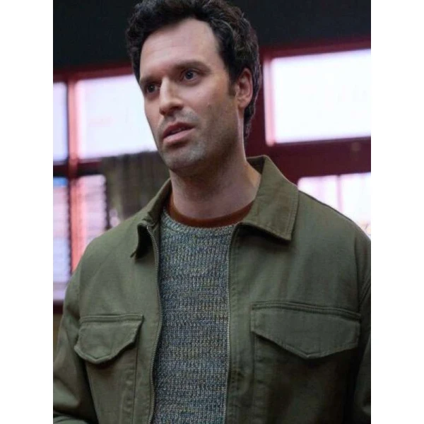 Jake Epstein Mistletoe Murders Green Cotton Jacket