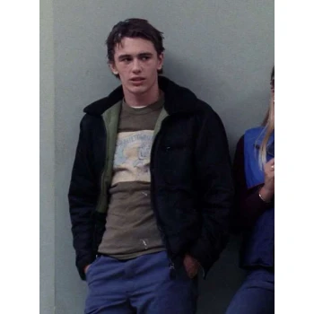 James Franco Freaks and Geeks Shearling Black Jacket