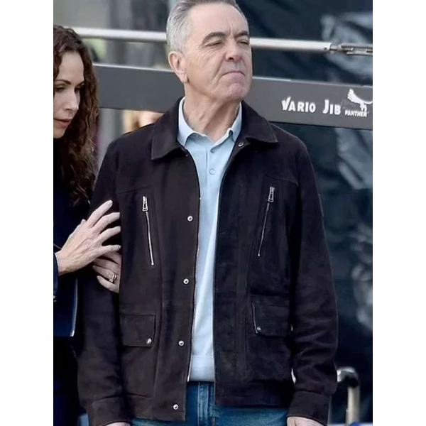 James Nesbitt Run Away Black Suede Leather Jacket