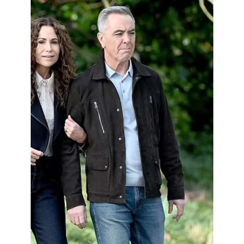 James Nesbitt Run Away Black Suede Leather Jacket