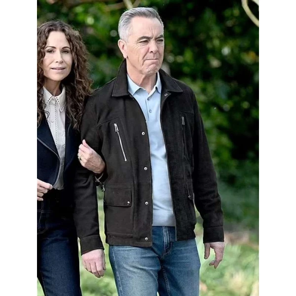 James Nesbitt Run Away Black Suede Leather Jacket