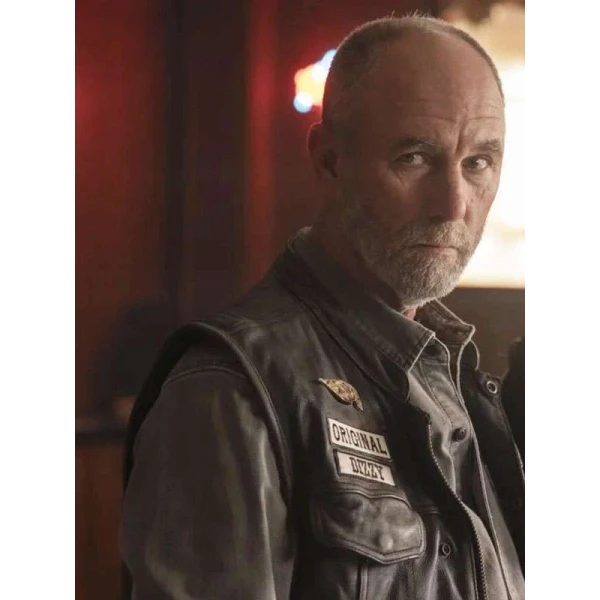 Jamie McShane Task Black Leather Vest